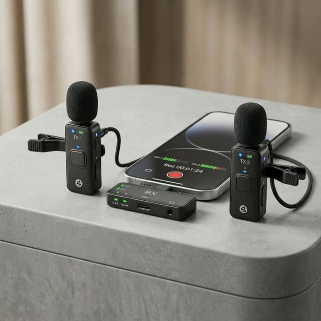 Jmary V20 Wireless Dual Channel Microphone System